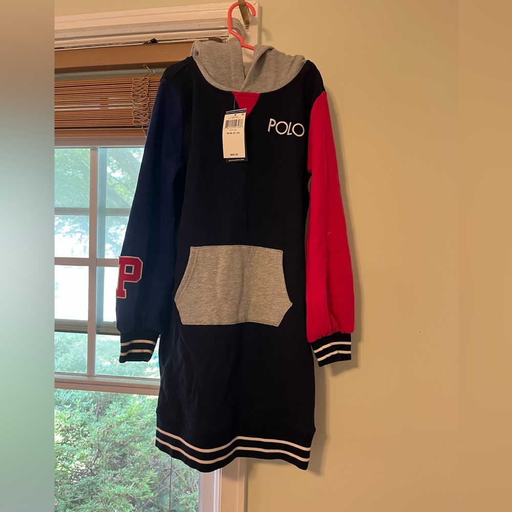 Polo Colorblock Hoodie Dress